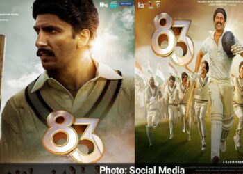 Ranveer Singh ने शेयर किया अपनी फिल्म ‘83’ का नया पोस्टर। कल होगा ट्रेलर रिलीज। कैप्शन में लिखा- “बचपन से मेरी मम्मा एक ही चीज कहती आयी है, बेटा जीत के आना कोई बेस्ट ऑफ शेस्ट ऑफ लक नहीं होता, बस जीत के आना”