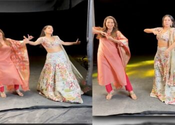 अभिनेत्री सारा अली खान (Sara Ali Khan)और माधुरी दीक्षित (Madhuri Dixit) ने आज सोशल मीडिया पर एक 'रील' (Reel) शेयर की है। उनकी यह 'रील' सोशल मीडिया पर धमाल मचा रही है।