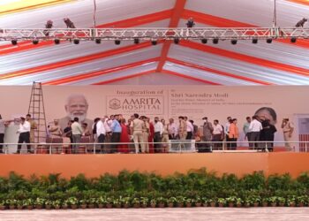 पुलिस महानिदेशक हरियाणा श्री पीके अग्रवाल ने आज अमृता हॉस्पिटल पहुंचकर सुरक्षा व्यवस्था का लिया जायजा , अधिकारियों संग मीटिंग लेकर दिए आवश्यक निर्देश
