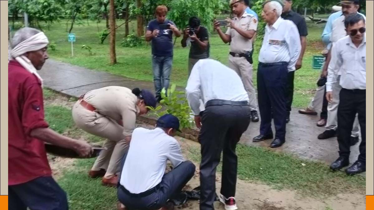 Faridababd News: डीसीपी सेंट्रल श्री पूजा वशिष्ठ ने टाउन पार्क में शहीद स्मारक में कारगिल के शहीदों को श्रृद्धांजलि देकर किया वृक्षारोपण