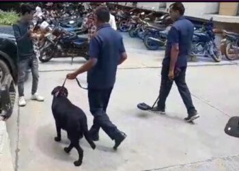 Faridabad News: स्वतंत्रता दिवस (15 August) पर सुरक्षा के मद्देनजर बम निरोधक दस्ता और डॉग स्क्वायड की टीम ने सेक्टर 12 में चलाया चेकिंग