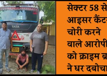 डीसीपी क्राइम श्री हेमेंद्र कुमार मीणा के द्वारा आपराधिक मामले में संलिप्त आरोपियों की धर-पकड़ के दिए गए दिशा निर्देश के तहत कार्रवाई करते हुए क्राइम ब्रांच सेक्टर 56 प्रभारी की टीम ने चोरी के मामले में आरोपी को गिरफ्तार किया है।