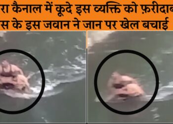 आगरा कैनाल में कूदे व्यक्ति को पुलिसकर्मियों ने अपनी जान की परवाह न करते हुए नहर से सुरक्षित बाहर निकालकर दिया उत्कृष्ट सेवा का परिचय.