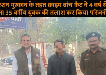ऑपरेशन मुस्कान के तहत क्राइम ब्रांच कैट ने 4 वर्ष से लापता 35 वर्षीय युवक की तलाश कर किया परिजनों के हवाले.